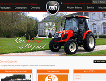 Tablet Screenshot of kioti-nederland.nl
